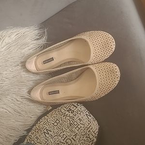 2/$25 Alex Marie suede rhinestone flats